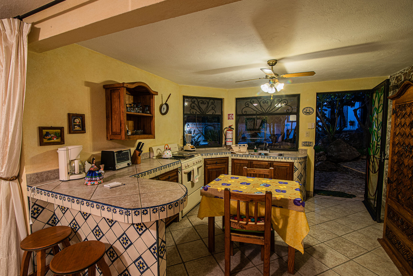 Kitchen seen from living room